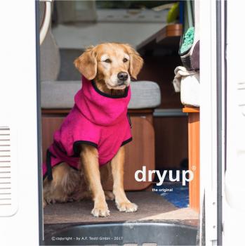 „Dryup Cape“ Trockencape - Hundebademantel pink